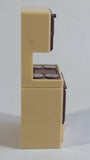 Vintage 1970s Arco Miss Merry's Brown Beige Plastic Doll Toys Kitchen Stove Microwave Unit - Made in Hong Kong