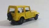 Vintage Jeep CJ-7 Yellow Die Cast Toy Car Vehicle with Opening Doors