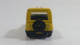 Vintage Jeep CJ-7 Yellow Die Cast Toy Car Vehicle with Opening Doors