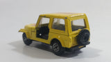 Vintage Jeep CJ-7 Yellow Die Cast Toy Car Vehicle with Opening Doors