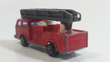 Vintage Majorette Pompier FDNY Fire Ladder Truck No. 207 Red 1/100 Scale Die Cast Toy Car Firefighting Rescue Emergency Vehicle
