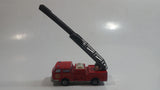 Vintage Majorette Pompier FDNY Fire Ladder Truck No. 207 Red 1/100 Scale Die Cast Toy Car Firefighting Rescue Emergency Vehicle