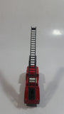 Vintage Majorette Pompier FDNY Fire Ladder Truck No. 207 Red 1/100 Scale Die Cast Toy Car Firefighting Rescue Emergency Vehicle