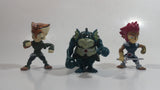 Lot of 3 2011 Bandai WBE & Wolf Thundercats Lion-O, Vultureman, Tygra Characters 2 3/4" Tall Mini PVC Action Figure