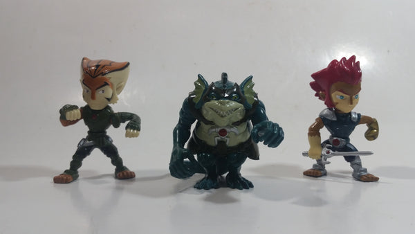 Lot of 3 2011 Bandai WBE & Wolf Thundercats Lion-O, Vultureman, Tygra Characters 2 3/4" Tall Mini PVC Action Figure