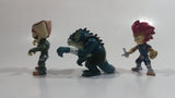 Lot of 3 2011 Bandai WBE & Wolf Thundercats Lion-O, Vultureman, Tygra Characters 2 3/4" Tall Mini PVC Action Figure