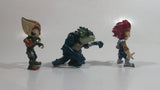 Lot of 3 2011 Bandai WBE & Wolf Thundercats Lion-O, Vultureman, Tygra Characters 2 3/4" Tall Mini PVC Action Figure