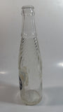 Vintage 1950s Mission Beverages 10 oz Clear Glass Twist Neck Beverage Bottle "Naturally Good In All Flavors"