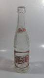 Vintage 1958 Sparkling Pepsi Cola Soda Pop Red and White 10 Fl oz Clear Glass Beverage Bottle Montreal