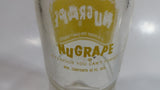 Vintage Nugrape "A Flavour You Can't Forget" 9 1/2" Tall 10 Fl oz Clear Glass Soda Pop Beverage Bottle