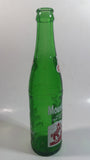 Vintage 1960s Mountain Dew Filled By Herb and Ruby "Hillbilly Style" Green Glass Soda Pop Beverage Bottle "It'll tickle your innards!"