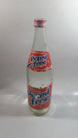 Vintage Pepsi Free 99% Caffeine Free 11 1/2" Tall Paper Label 750mL Clear Glass Soda Pop Beverage Bottle with Cap