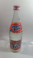 Vintage Pepsi Free 99% Caffeine Free 11 1/2" Tall Paper Label 750mL Clear Glass Soda Pop Beverage Bottle with Cap