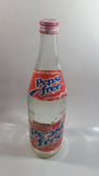 Vintage Pepsi Free 99% Caffeine Free 11 1/2" Tall Paper Label 750mL Clear Glass Soda Pop Beverage Bottle with Cap