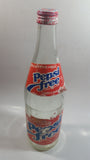 Vintage Pepsi Free 99% Caffeine Free 11 1/2" Tall Paper Label 750mL Clear Glass Soda Pop Beverage Bottle with Cap