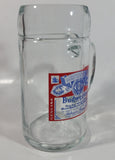 Vintage Budweiser Lager Beer 8" Tall Heavy Thick Glass Mug