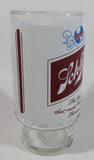 Vintage Schlitz "The Beer that made Milwaukee Famous" White Design 7" Tall Glass Beer Cup