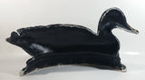 Vintage 16" Long Hand Painted Cast Iron Mallard Duck Door Stop