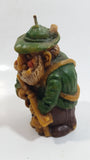 Vintage Bavarian Hunter with Rifle and Hound Dog Wax Candle Figurine