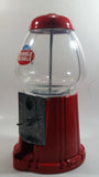 Dubble Bubble Gumball Candy Dispenser Machine Coin Bank Metal with Plastic Globe 11" Tall