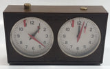 Vintage Jerger Tournament Chess Timer Clock Brown Made in Germany