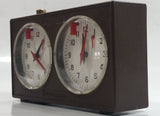 Vintage Jerger Tournament Chess Timer Clock Brown Made in Germany