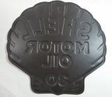 Vintage Style Shell Motor Oil S.A.E. 30 Embossed Metal Sign 16 1/2" x 17"