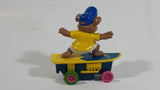 1991 McDonald's Hanna Barbera Yogi Bear Boo Boo Bear Cartoon Character on Skateboard Rev-Up and Go Toy Figure