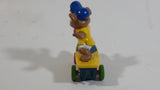 1991 McDonald's Hanna Barbera Yogi Bear Boo Boo Bear Cartoon Character on Skateboard Rev-Up and Go Toy Figure