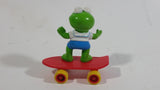 1986 Muppet Babies Kermit The Frog on a Red Skateboard Plastic Toy McDonald's Happy Meal