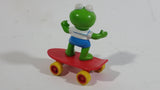 1986 Muppet Babies Kermit The Frog on a Red Skateboard Plastic Toy McDonald's Happy Meal