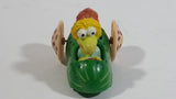 1987-1988 Green Fraggle Rock Wembley and Boober Cucumber Shaped Toy Car Vehicle McDonald's Happy Meal Toy
