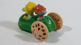 1987-1988 Green Fraggle Rock Wembley and Boober Cucumber Shaped Toy Car Vehicle McDonald's Happy Meal Toy