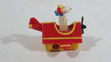 Vintage 1989 Peanuts Gang Pop Mobiles United Features Syndicate Snoopy Flying Ace Doghouse Plastic Toy McDonald's Happy Meals