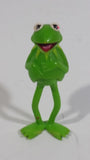 Vintage 1978 Fisher Price Henson The Muppets Kermit The Frog Stick Puppet Action Figure Toy 3 1/2" Tall - Hong Kong