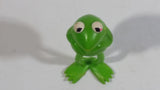 Vintage 1978 Fisher Price Henson The Muppets Kermit The Frog Stick Puppet Action Figure Toy 3 1/2" Tall - Hong Kong