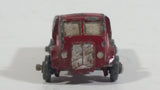 Rare HTF Vintage 1950s Farm Truck Red Tiny Miniature Die Cast Toy Car Vehicle Made in Japan