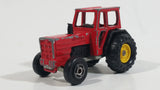 Majorette Tracteur Tractor No. 208 Red and Black Die Cast Toy Farm Machinery Vehicle
