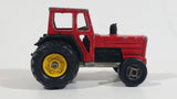 Majorette Tracteur Tractor No. 208 Red and Black Die Cast Toy Farm Machinery Vehicle