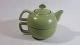 2003 Chantal Foam Soft Green Combination Teapot Tea Cup Ceramic Collectible