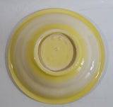 Vintage 1970s Arnels Yellow and White Ceramic Glazed Pitcher and Bowl
