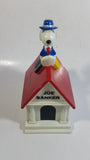 Vintage 1966 Peanuts Character Snoopy "Joe Banker" Dog House Shaped Plastic Coin Bank