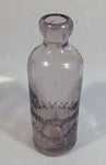 Rare Hard To Find Antique Late 1800s Scammon Bottling Works Kansas Amethyst Purple Embossed Glass Soda Pop Beverage Bottle