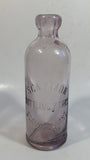Rare Hard To Find Antique Late 1800s Scammon Bottling Works Kansas Amethyst Purple Embossed Glass Soda Pop Beverage Bottle