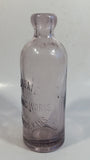 Rare Hard To Find Antique Late 1800s Scammon Bottling Works Kansas Amethyst Purple Embossed Glass Soda Pop Beverage Bottle