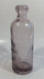 Rare Hard To Find Antique Late 1800s Scammon Bottling Works Kansas Amethyst Purple Embossed Glass Soda Pop Beverage Bottle