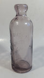 Rare Hard To Find Antique Late 1800s Scammon Bottling Works Kansas Amethyst Purple Embossed Glass Soda Pop Beverage Bottle