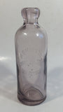Rare Hard To Find Antique Late 1800s Scammon Bottling Works Kansas Amethyst Purple Embossed Glass Soda Pop Beverage Bottle