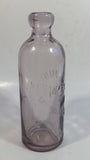 Rare Hard To Find Antique Late 1800s Scammon Bottling Works Kansas Amethyst Purple Embossed Glass Soda Pop Beverage Bottle