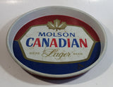 Vintage Molson Canadian Lager Beer 13" Diameter Round Metal Beverage Serving Tray